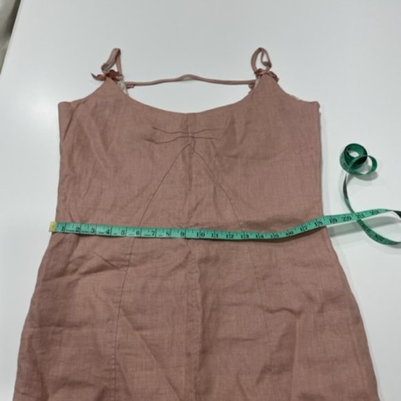 BIANCA NYGARD | Soft Pink 100% Linen Fully Lined Dress ~ BNWOT ~ Size 14 - Picture 7 of 16